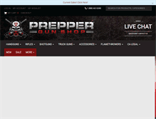 Tablet Screenshot of preppergunshop.com